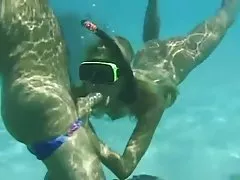 Francuska odmor na plaži (pod vodom)